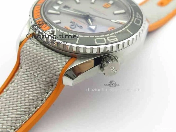 0326 Planet Ocean 2016 43.5mm SS OM 1:1 Best Edition Gray Dial On Nylon Strap A DailyWear 8166
